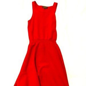 Le Mont St Michel Red Knit Dress